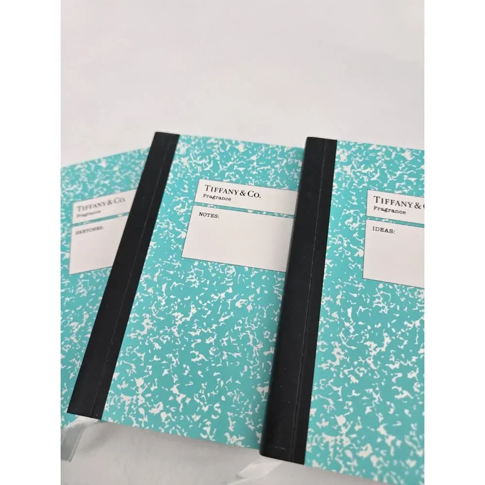 Tiffany & Co 3 Mini Composition Notebooks Gift Set Unused Ideas, Notes, Sketches